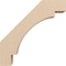 Ekena Millwork 3-inch W x 12-inch D x 12-inch H Merced Rough Cedar Woodgrain TimberThane Knee Brace, Primed BRCUR03X12X12MRCRCPR - alternate 4